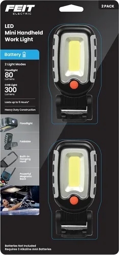 Miniatura 12 de Feit Electric WORK2000 - Luz de trabajo LED portátil recargable ultra brillante de 2000 lúmenes