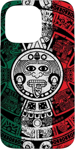 Miniatura 20 de Funda de la bandera de México con calendario azteca maya para iPhone 11