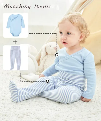 Miniatura 3 de Enfants Chéris 2 Pack De Bebé Pie Pantalones Recién Nacido-12 Meses
