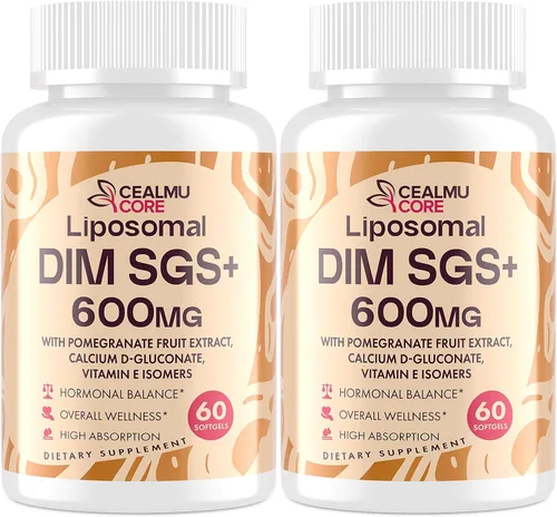Miniatura 7 de Suplemento liposomal DIM SGS – Suplementos de estrógeno para mujeres y hombres contienen glucosinolato de sulforafano, vitamina E, fruta de granada
