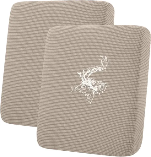 Miniatura 109 de hyha Fundas impermeables para cojines de sofá para mascotas, funda antideslizante para asiento de sofá para perros lavable, tela de jacquard Gris