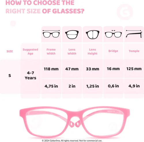 Miniatura 23 de Unbreakable Eyeglasses for Kids Flexible Glasses - Kids Prescription Sports Glasses 4-7 years