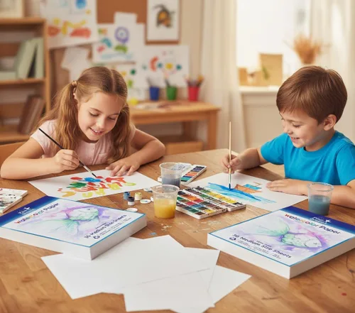Miniatura 5 de 108 hojas de papel de acuarela (11.7 x 8.3 pulgadas). El papel de arte multiusos perfecto que incluye colores de agua, dibujo, manualidades, bocetos