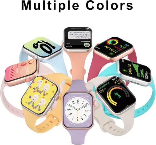 Miniatura 3 de Bandas delgadas de silicona deportivas compatibles con Apple Watch de 38mm 42mm 40mm 44mm 41mm 45mm 46mm 49mm, correa de repuesto delgada y estrecha