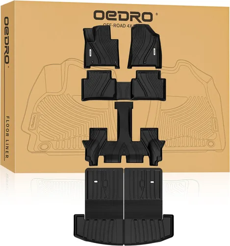 Miniatura 11 de OEDRO Alfombrillas para Hyundai Santa Fe GLS/Limited/Limited Ultimate/SE/SE Ultimate y Santa Fe Sport Base/2.0T/2.0T Ultimate de 5 plazas TPE