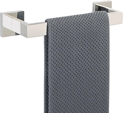 Miniatura 20 de Alise Toallero negro, toallero de 16 pulgadas para baño, toallero de acero inoxidable SUS304 montado en la pared, colgador de toallas resistente