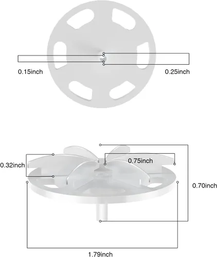 Miniatura 3 de VASSON Paquete de 6 cuchillas de repuesto para afeitadora de tela compatibles con máquinas de afeitar VASSON de doble cabeza