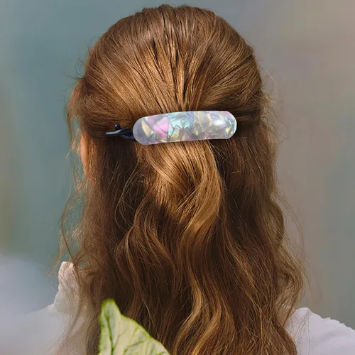 Miniatura 8 de Mistofu Pinza de plátano para mujer, 4 piezas, pinza curvada francesa, antideslizante, agarre fuerte, agarre cómodo, pasadores para cabello grueso