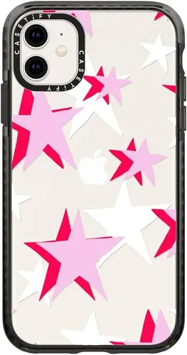 Miniatura 23 de CASETiFY Impact - Funda para iPhone 11 - Flower Power Retro - Negro Transparente