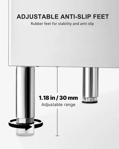 Miniatura 6 de Cubo de almacenamiento comercial para máquina de hielo, capacidad de 300 libras, contenedor de almacenamiento de hielo comercial de acero inoxidable