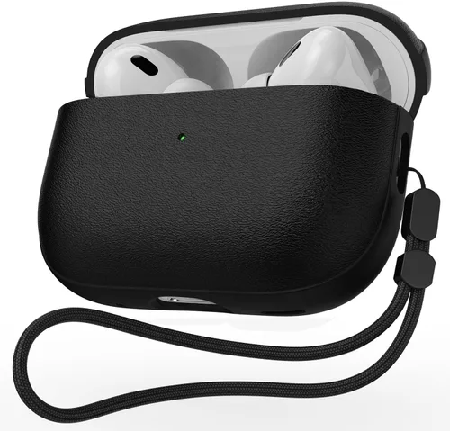 Miniatura 18 de JIELIELE - Funda de actualización compatible con el estuche de Airpods Pro, funda protectora de cuerpo completo de textura de cuero compatible