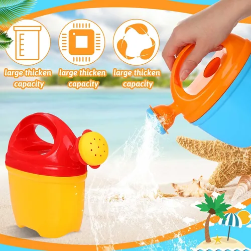 Miniatura 6 de 4 paquetes de regaderas de jardín, juguetes de arena, interesantes de plástico, regaderas de jardín, juguetes de baño para niñas y niños