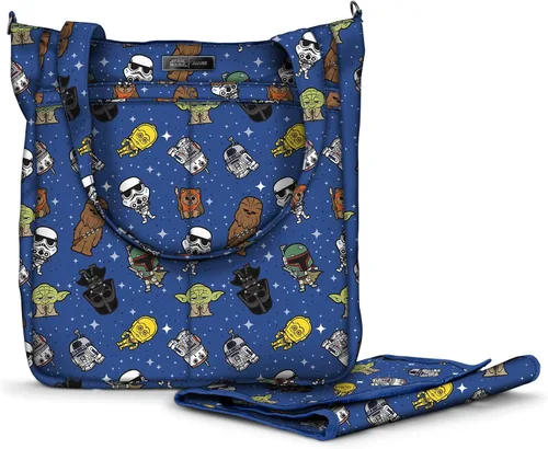 JuJuBe Bolsa de mano con cremallera Be Light Bolso de hombro plegable con bolsillos de organización para pañales, gimnasio, viajes
