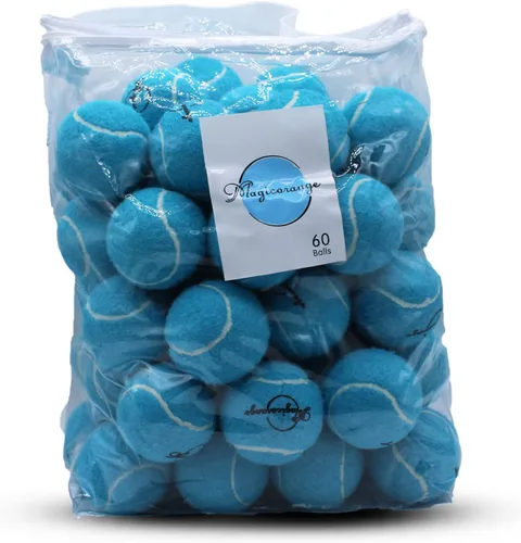 Miniatura 8 de Magicorange Pelotas de tenis, paquete de 60 pelotas de tenis de entrenamiento avanzado, pelotas de práctica, pelotas de juego para perros