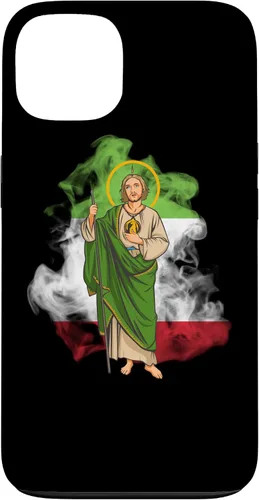Miniatura 6 de Funda para iPhone 14 San Judas Tadeo con Bandera de México