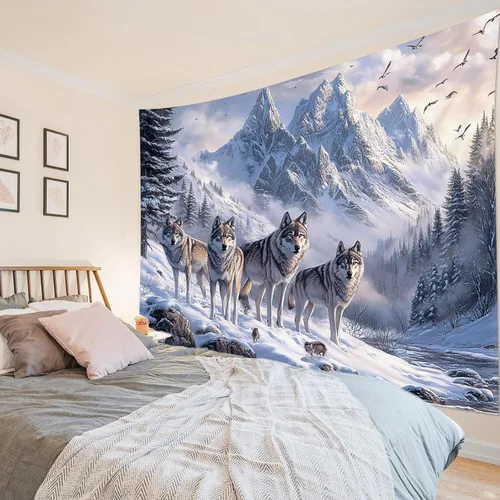 Miniatura 26 de HVEST Tapiz de mariposa para decoración de habitación, mariposas azules de fantasía en cielo estrellado, tapiz para colgar en la pared, tapiz negro