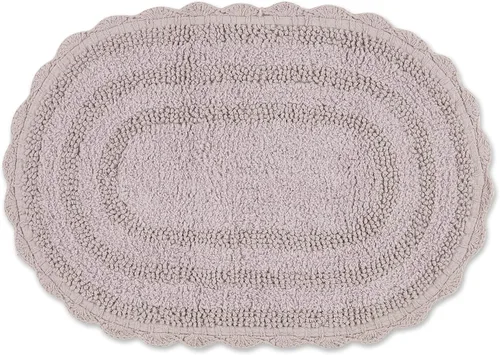 Miniatura 30 de DII Crochet Collection - Tapete de baño reversible, redondo, 27.5 pulgadas de diámetro, color azul camafeo Azul Cameo