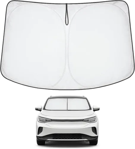 Miniatura 62 de Proadsy Parasol para parabrisas actualizado 2025, ajuste personalizado Dodge RAM 1500 2Dr 2019-2024 2025, 4 capas, plegable, protector de parasol