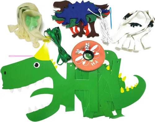 Miniatura 6 de Cartel de feliz cumpleaños con temática de dinosaurio, decoración de fiesta, juego de suministros de fiesta del mundo jurásico para fiestas