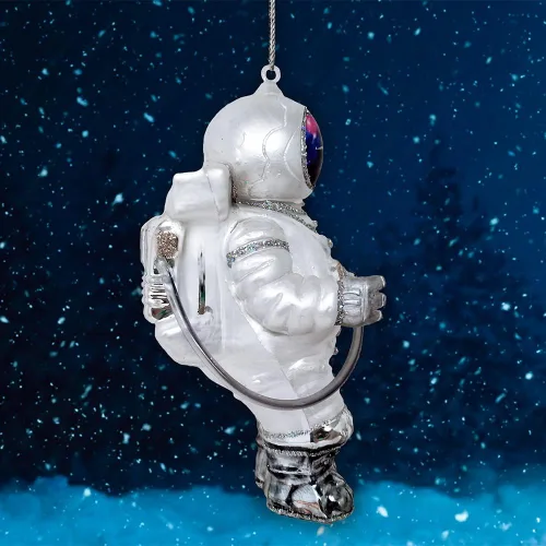 Miniatura 4 de Adorno navideño de cristal de astronauta