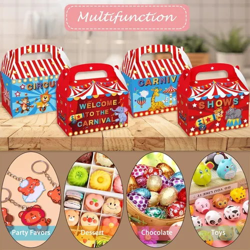 Miniatura 3 de LIYDE 12 piezas de decoraciones de circo, regalos de fiesta de carnaval, decoraciones de fiesta de circo, suministros de fiesta temática de circo