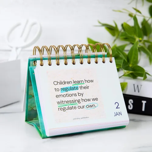 Miniatura 3 de Parenting Pathfinders® Calendario diario perpetuo de escritorio sin fecha, calendario inspirador y de apoyo Page-A-Day para padres y cuidadores