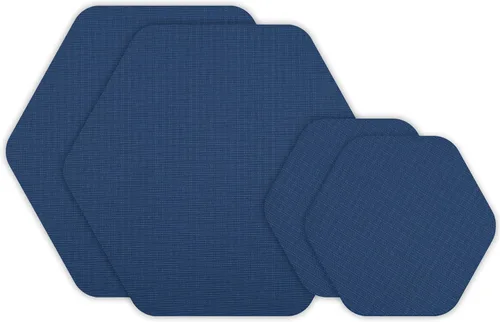 Miniatura 25 de GEAR AID Tenacious Tape Hex – Parches de reparación de 6.35 cm y 3.81 cm (4 parches: dos de 6.35 cm y dos de 3.81 cm, negro) – Adhesivo de pelar
