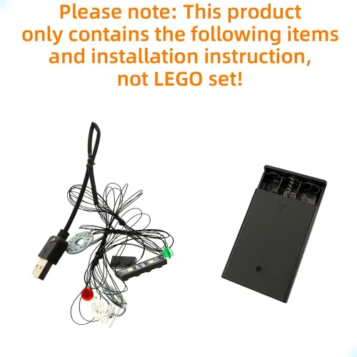 Miniatura 3 de GEAMENT Kit de luces LED compatible con Lego The Avengers Quinjet 76248 (juego de modelos no incluidos)