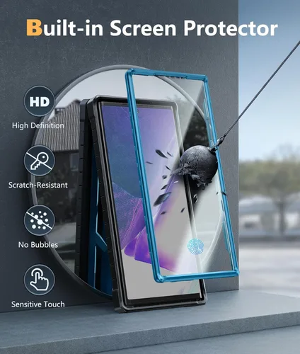 Miniatura 4 de FNTCASE Funda para Samsung Galaxy Note 20 Ultra: [Protector de pantalla y soporte integrados] [Protección contra caídas de grado militar] Protección