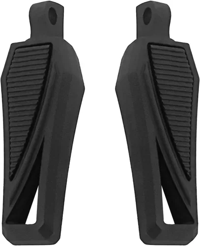 FATECIM Estriberas Phantom para motocicleta con adaptadores de montaje macho ajustables y goma antideslizante universal para Harley Davidson Dyna