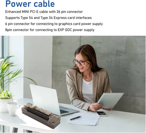 Miniatura 4 de GDC PCIe portátil externo independiente tarjeta de vídeo Dock soporte 6Pin externa discreta tarjeta gráfica base