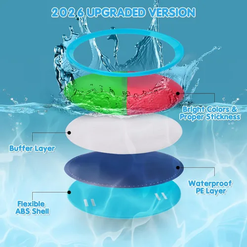 Miniatura 8 de Ayeboovi Juego de pelota para tirar y atrapar, juguetes al aire libre para niños, juegos de patio, juguetes de playa, juegos al aire libre