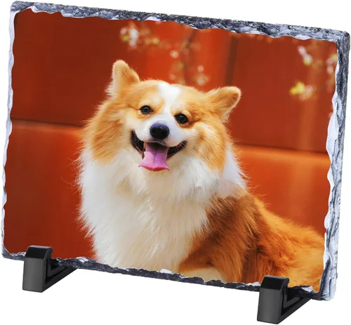 Miniatura 9 de Marco de fotos personalizado de pizarra de roca – Placa de marco de piedra personalizada para regalos conmemorativos para los amantes