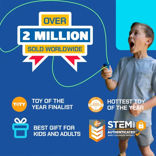 Miniatura 6 de ZipString Original - Como se ve en Shark Tank - Juguete clásico de lanzador de cuerda, perfecto para niños y adultos - Lanza un lazo de cuerda