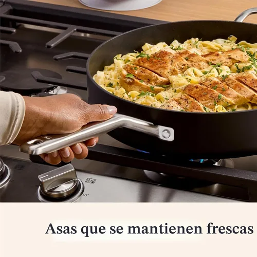 Miniatura 6 de Calphalon® - Sartén para saltear de 5 cuartos de galón, antiadherente y anodizada con tapa