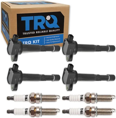 Miniatura 140 de Kit de Bobina de Encendido y Bujía TRQ 8 Piezas Bujías de Iridio Compatibles con Mercedes-Benz C250 2012-2015 y SLK250 2012-2015