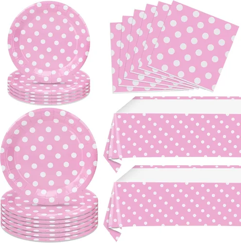 Miniatura 16 de 62 piezas de decoraciones de cumpleaños número 21 para niñas y ella, suministros de fiesta de cumpleaños de oro rosa incluyen 40 platos, 20