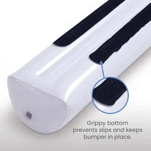 Miniatura 4 de Delta Children Rieles inflables para cama para niños pequeños y niños con bomba de pie (paquete de 2) - Barandillas portátiles a prueba de fugas