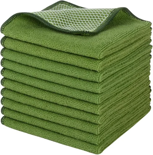 Miniatura 10 de SINLAND Paño de microfibra para lavar platos, trapos de platos, el mejor paño de cocina para lavar, paños de limpieza con lado abrasivo de polímero