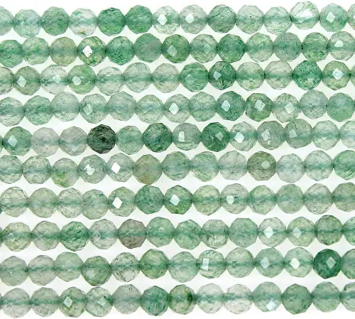 Miniatura 9 de MJDCB Cuentas sueltas redondas de amazonita natural facetadas de 0.118 in para hacer joyas, pulseras y collares