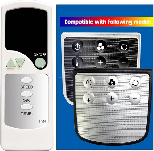 Mando a Distancia de Repuesto para Ventilador de Torre Honeywell HY-280 Serie HY-280 HY-280-TGT, C124052101D06(HY07)