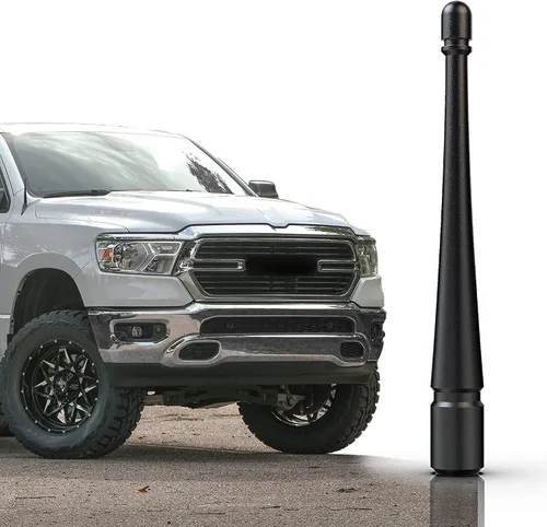 Miniatura 16 de Antena corta de aluminio para accesorios GMC Sierra 1500 2007-2026 - Reemplazo de antena de camión a prueba de lavado de autos - 4 pulgadas