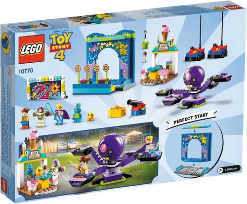 Miniatura 5 de LEGO Disney Pixar Toy Story 4 Buzz Lightyear y Woody’s Carnival Mania 10770 Kit de Construcción, Set de Juego de Carnaval con Juego de Tiros