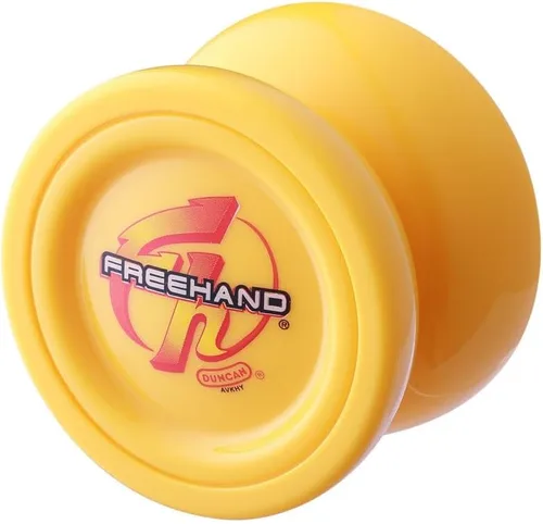 Freehand ONE - Yoyó con forma de mariposa icónica - YoYo de policarbonato (amarillo con tapa amarilla)