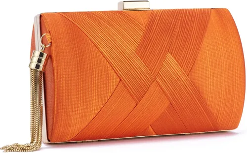 Miniatura 7 de Bolso de mano para mujer, bolso de noche con flecos, bolso de mano para mujer, bolso de mano de boda, bolso de mano con cadena, bolso cruzado