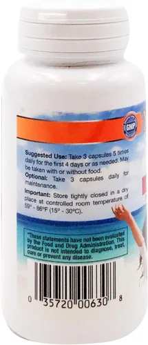 Miniatura 3 de Cleartract Cápsulas de fórmula D-manosa, 500 mg, 60