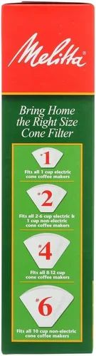 Miniatura 2 de Melitta #4 Filtros de café blanco 100.0 ea (paquete de 2)