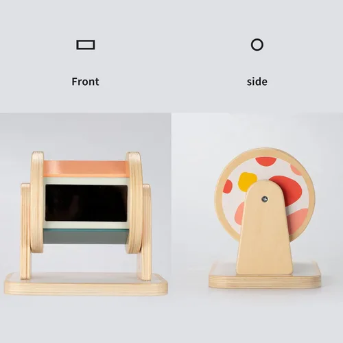 Miniatura 9 de Twefex Tambor Giratorio Montessori, Juguetes Montessori para Bebés de 6 a 12 Meses, Juguetes Montessori para Bebés de 1 Año, Juguete de Madera