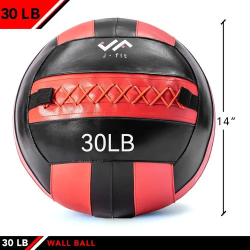 Miniatura 2 de JFit Wall Ball – Premium Soft Weighted Exercise Ball for Strength, Conditioning, Gym & Home Workouts, 4-30 LB