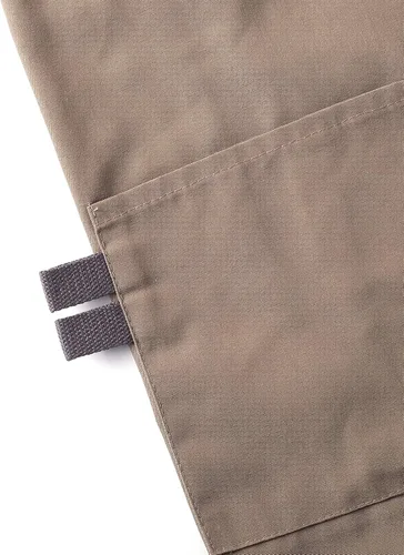 Miniatura 6 de Delantal de chef para hombre, delantal de lona para camarera, con bolsillos, resistente al agua, color caqui